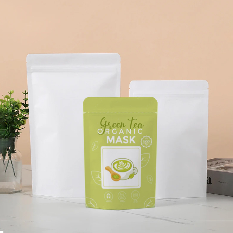 カスタマイズ可能な白クラフト紙ジップロック包装袋 DIY コ - Zebra Food Storage のレビューと価格