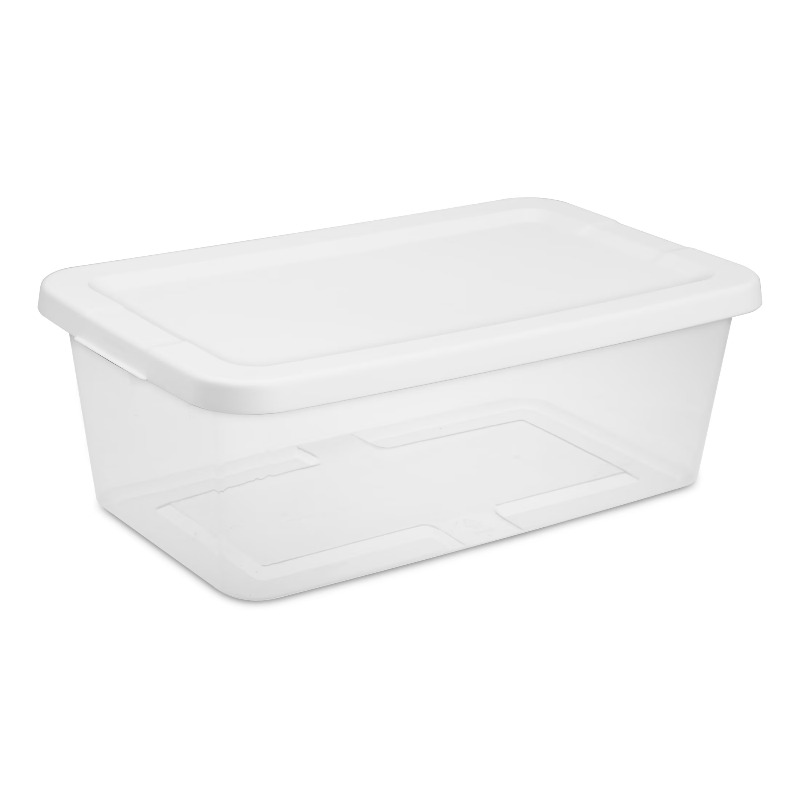 6クォート小型収納箱（10個セット）、スナップオン蓋付き透明 - Food Storage Quart Containers のレビューと価格