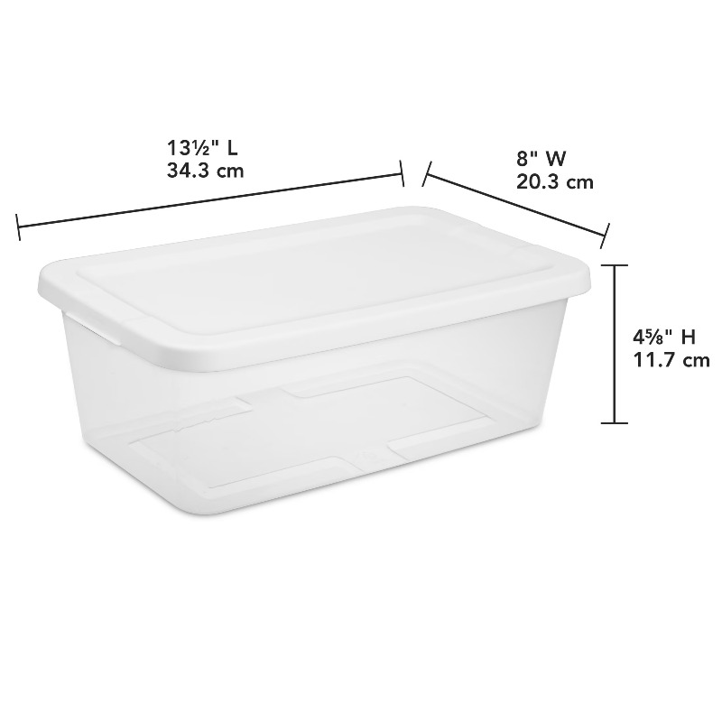 6クォート小型収納箱（10個セット）、スナップオン蓋付き透明 - Food Storage Quart Containers のレビューと価格