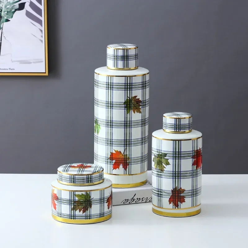 モダンな家の装飾セラミック花瓶、ふた付きゼブラ絵画装飾収納ジ - Zebra Food Storage のレビューと価格