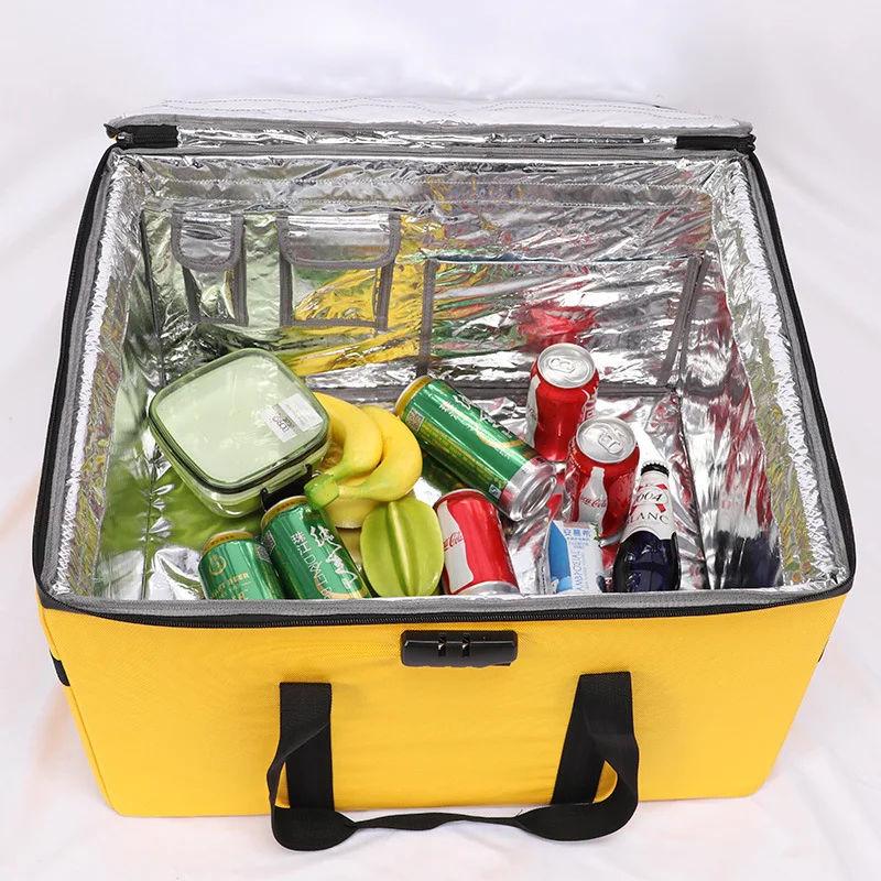 80L ポータブル大型ピザ配達用保温バッグ 再利用可能 厚手 - Food Storage Reusable Bags のレビューと価格